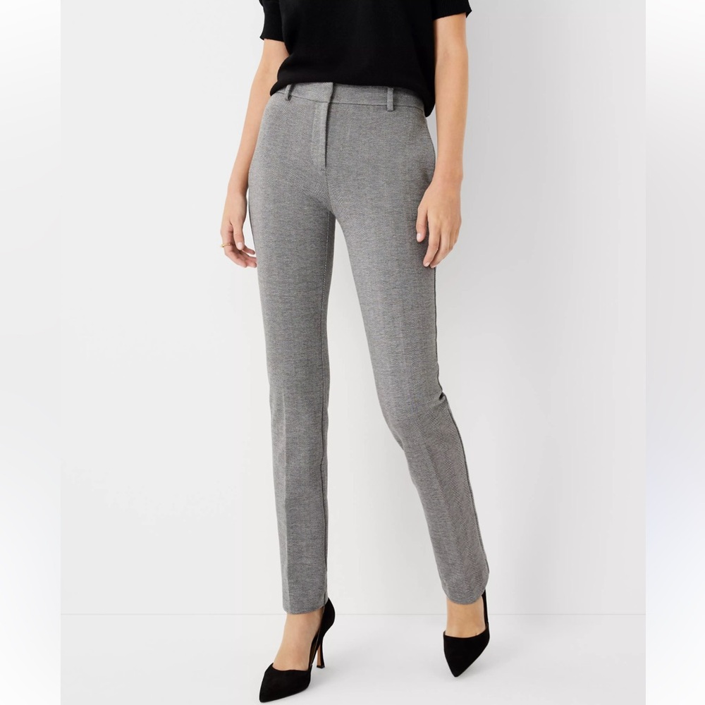 Ann Taylor Classic Gray Straight Leg Pants